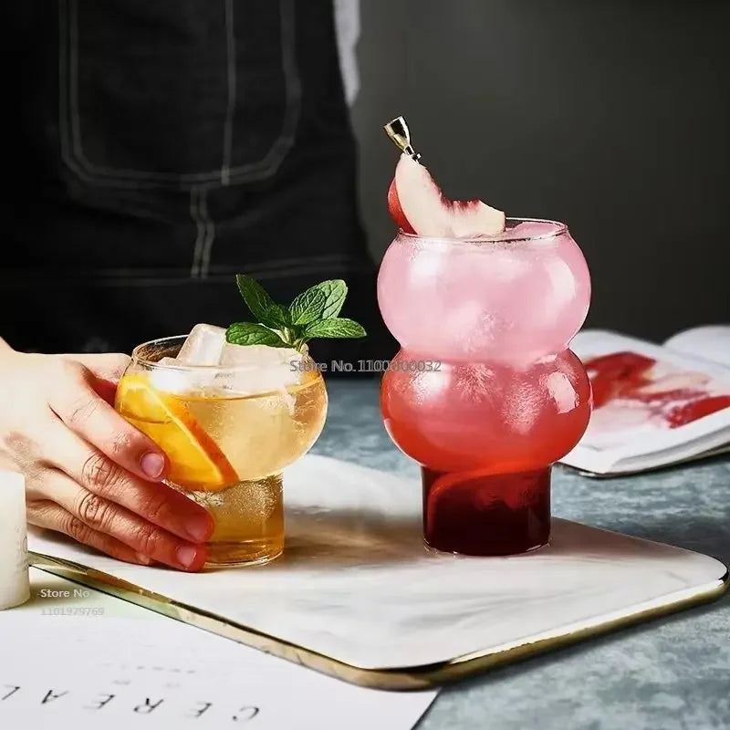 Elegant 3-Style Transparent Glass Drinkware