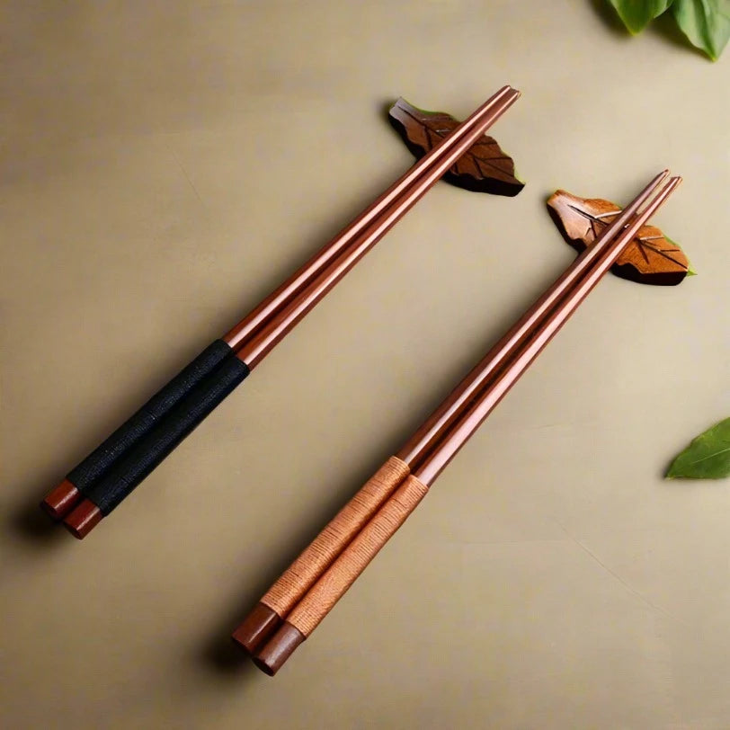 Handmade Japanese Chestnut Wood Chopsticks - Perfect Gift for Sushi & Chinese Food Lovers